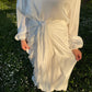 Robe organza avec châle