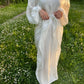 Robe organza avec châle