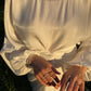Robe organza avec châle